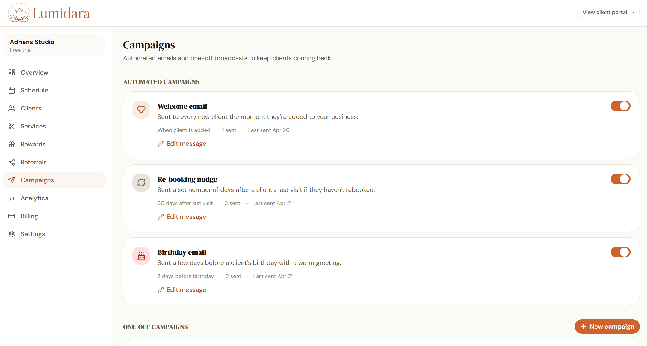 Email automation that brings clients back