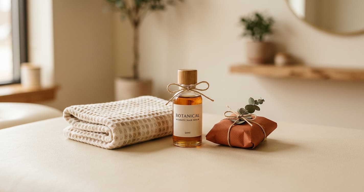 A small selection of salon reward treats arranged on a cream surface